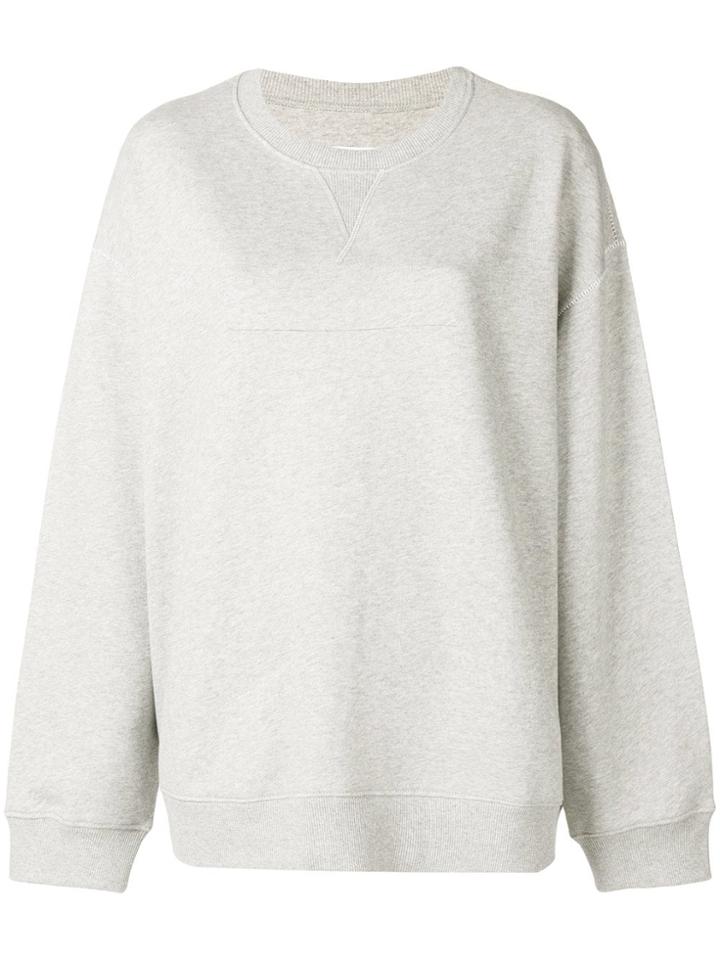 Mm6 Maison Margiela Round Neck Sweatshirt - Grey