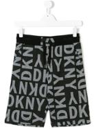 Dkny Kids Printed Shorts - Grey