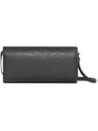 Burberry Perforated Logo Clutch Bag - Black