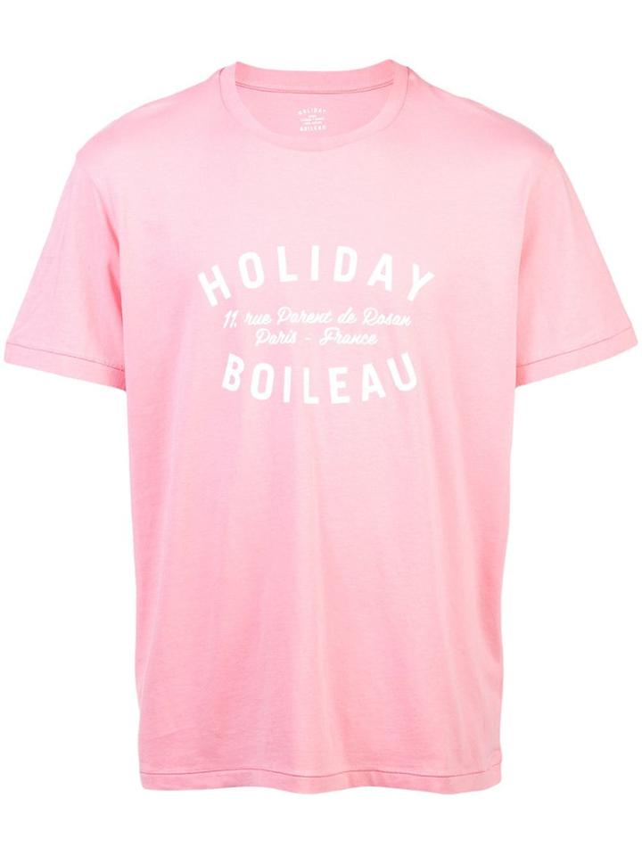 Holiday Crew Neck T-shirt - Pink & Purple