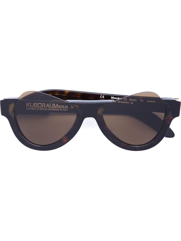 Kuboraum 'mask Y6' Sunglasses, Adult Unisex, Black, Acetate