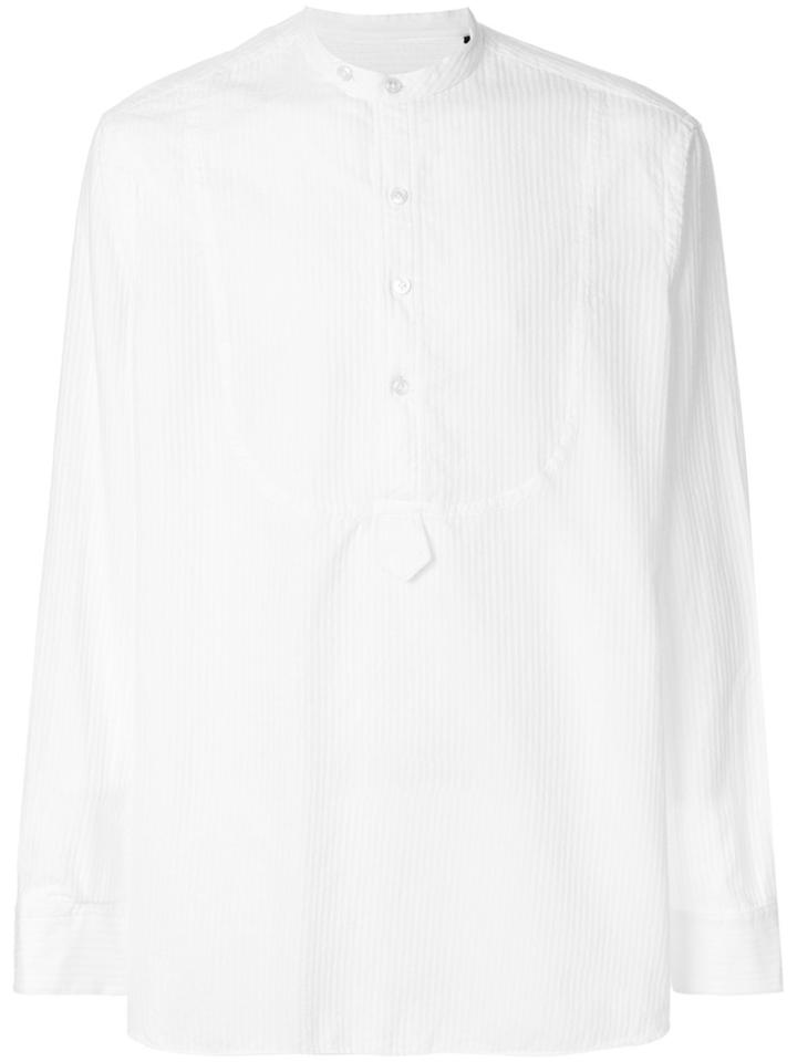Lardini Mandarin Collar Shirt - White