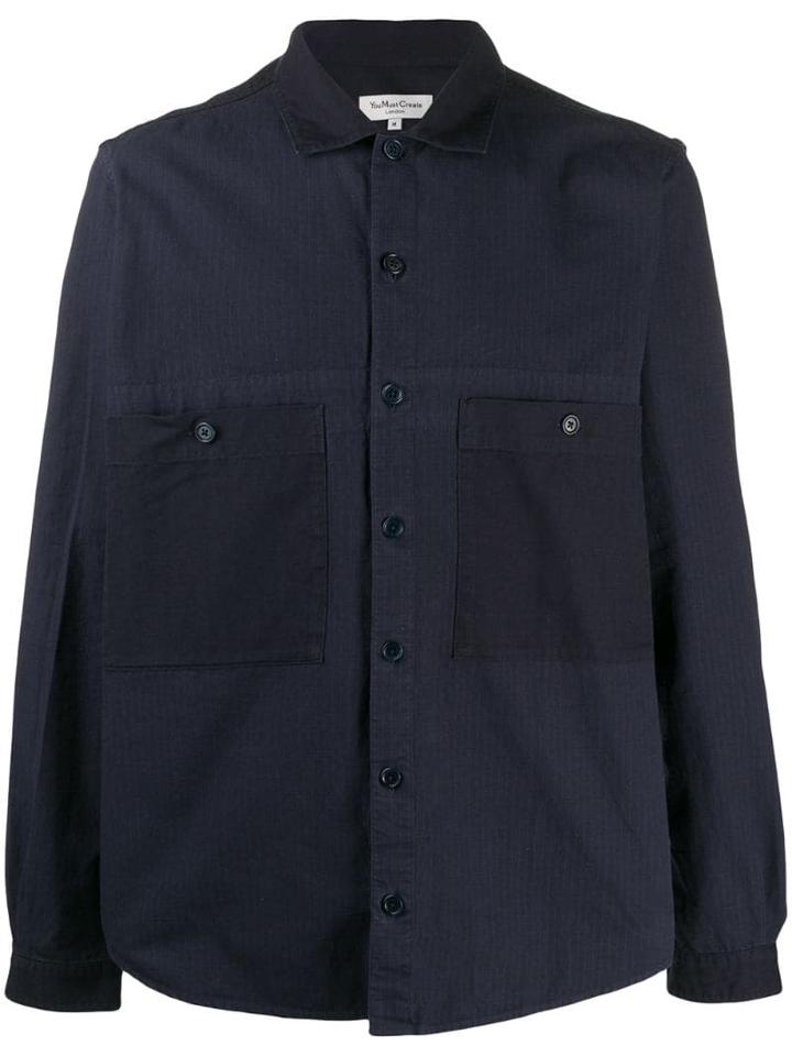 Ymc Button Up Shirt - Blue