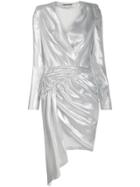 Each X Other Asymmetric Ruched Dress - Silver