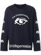 John Undercover Eye-print Sweatshirt - Blue