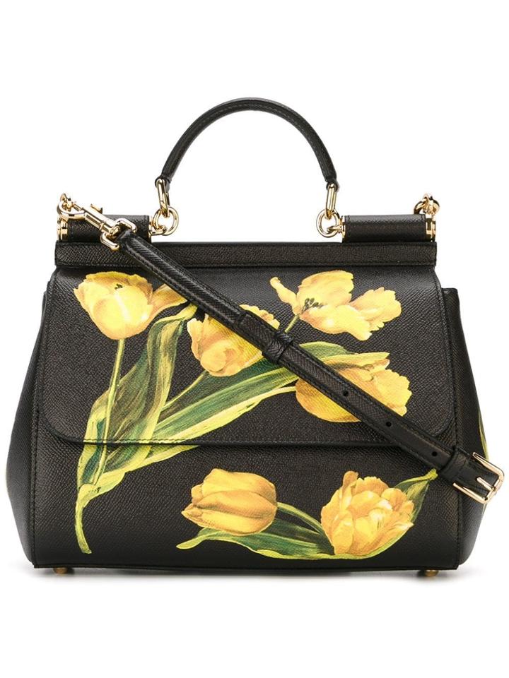 Dolce & Gabbana Medium 'sicily' Tote - Black