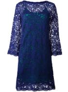 Erika Cavallini Lace Dress, Size: 40, Blue, Cupro/cotton/polyamide