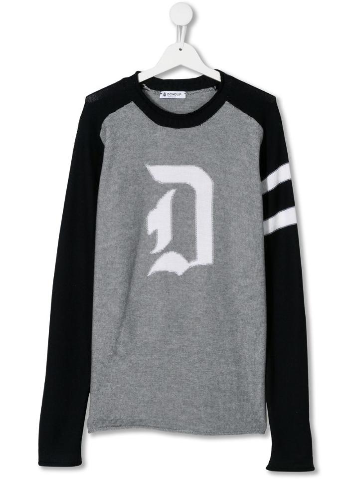 Dondup Kids Teen Raglan-style Jumper - Grey