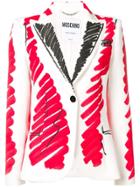 Moschino Scribbled Print Blazer - White