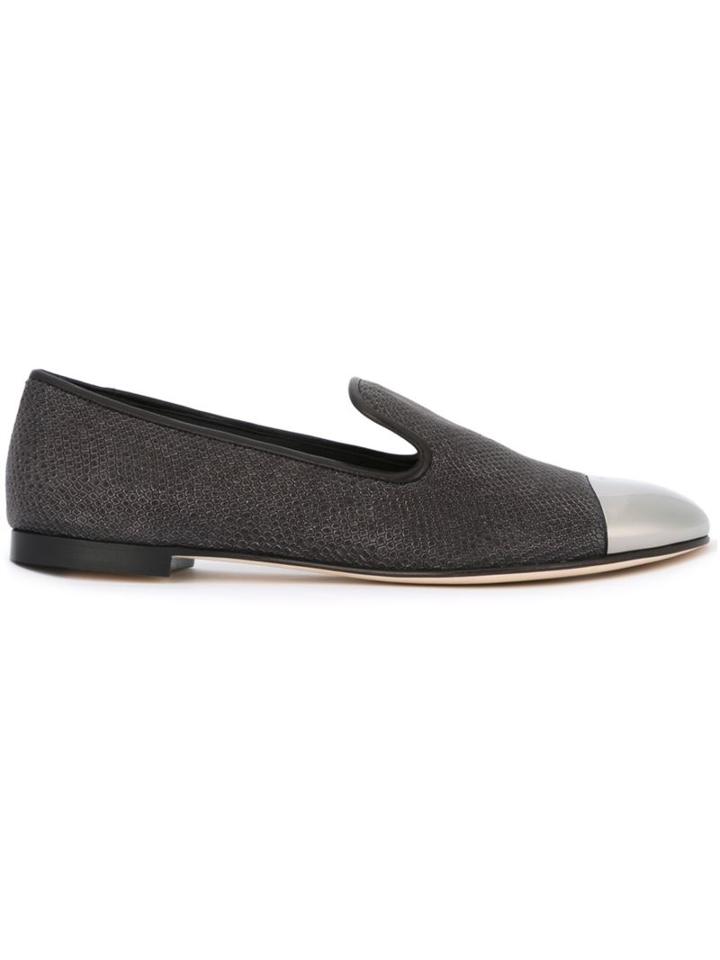 Giuseppe Zanotti Design Contrast Toe Cap Slippers
