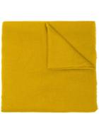 Faliero Sarti Fringed-hem Knitted Scarf - Yellow & Orange