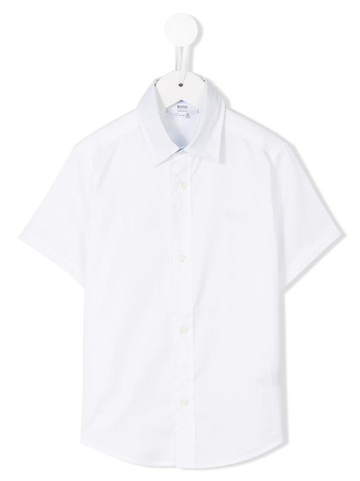 Boss Kids Classic Short Sleeve Shirt, Boy's, Size: 12 Yrs, White