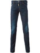 Dsquared2 'slim' Jeans, Men's, Size: 48, Blue, Cotton/spandex/elastane/polyester/leather