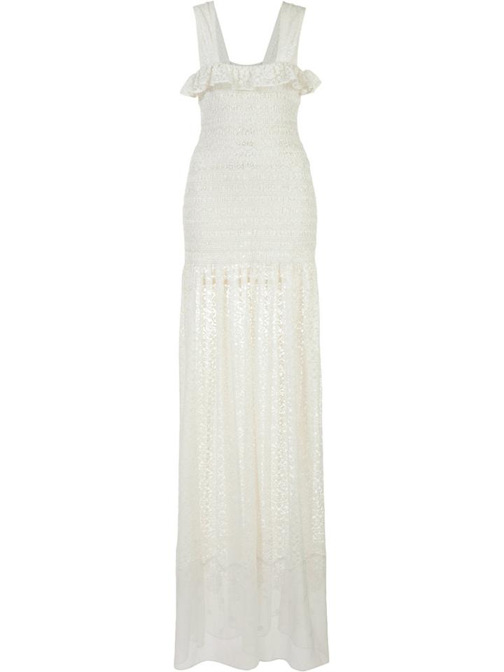 Lace Maxi Dress - Women - Cotton/polyester - 42, White, Cotton/polyester, Stella Mccartney