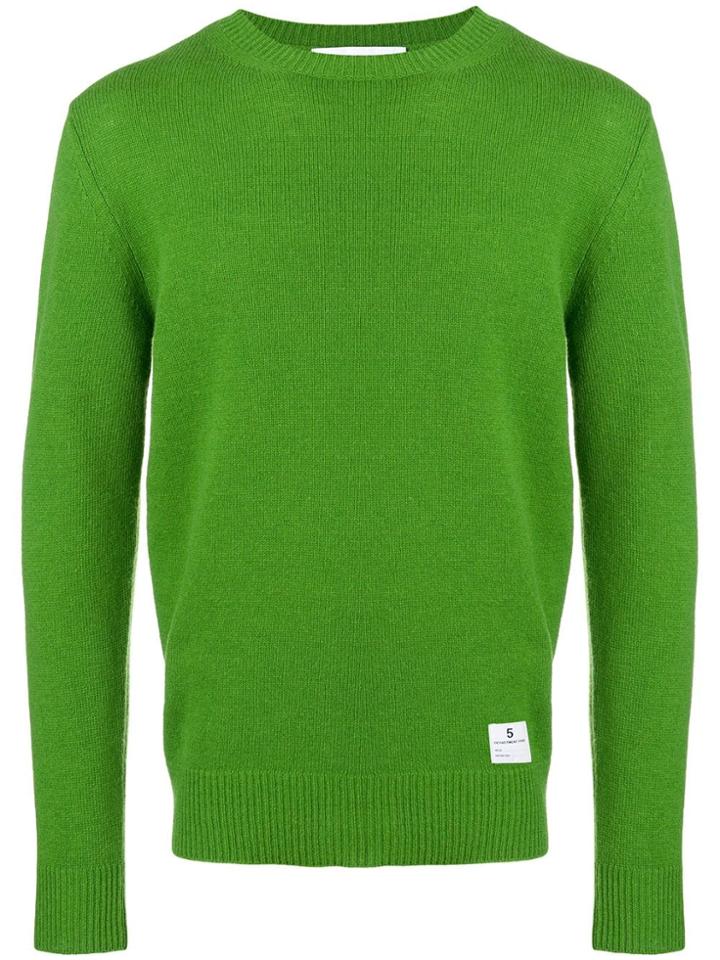 Department 5 Long-sleeve Fitted Sweater - Green