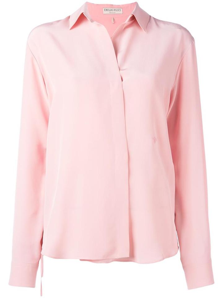 Emilio Pucci Classic Shirt, Women's, Size: 42, Pink/purple, Silk