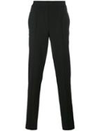 Neil Barrett Slim Fit Track Pants, Men's, Size: 48, Black, Cotton/polyester/spandex/elastane/virgin Wool