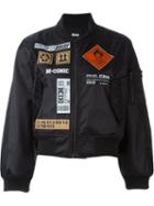 Ktz Patch Bomber Jacket, Women's, Size: Small, Black, Nylon