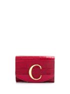 Chloé C Mini Wallet - Red