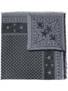 Givenchy Stars Embroidered Scarf - Black