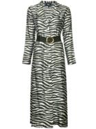 Taller Marmo Zebra Print Dress - Metallic