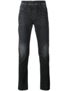 Hudson Straight Leg Faded Jeans - Grey