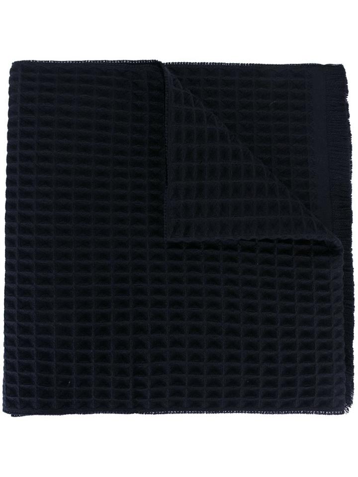 Armani Collezioni Waffle Knit Scarf