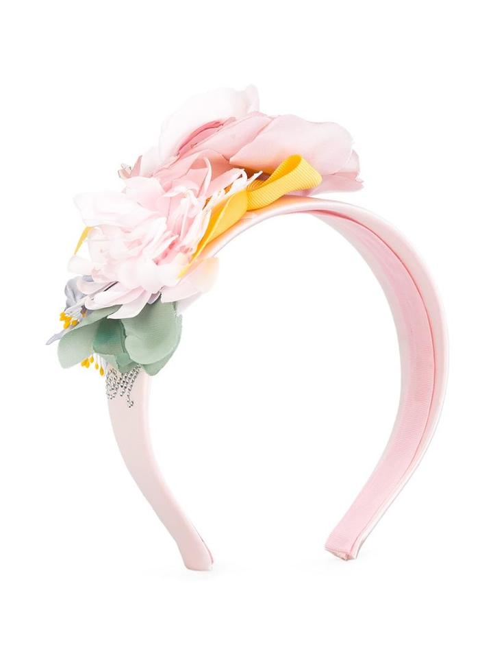 Monnalisa Flower Hair Band, Girl's, Pink/purple