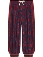 Gucci Bi-material Harem Style Pant - Red
