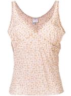 Chanel Pre-owned Floral Print Tank Top - Neutrals