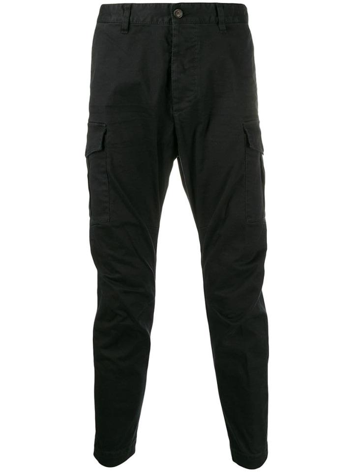 Dsquared2 Skinny Fit Cargo Pants - Black