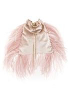 Rosantica Mademoiselle Feather-trimmed Bag - Pink