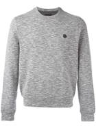 Z Zegna Logo Detail Jumper, Men's, Size: Xl, Grey, Polyester/rayon/spandex/elastane/cotton