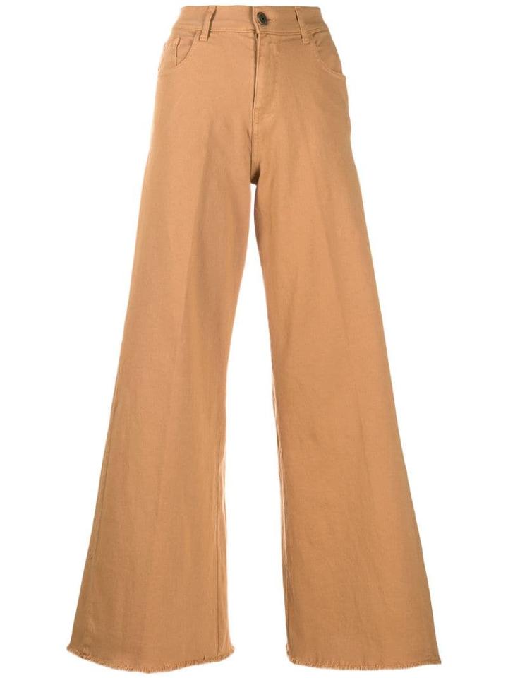 L'autre Chose Wide-leg Trousers - Neutrals