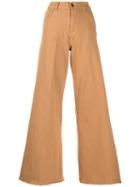 L'autre Chose Wide-leg Trousers - Neutrals