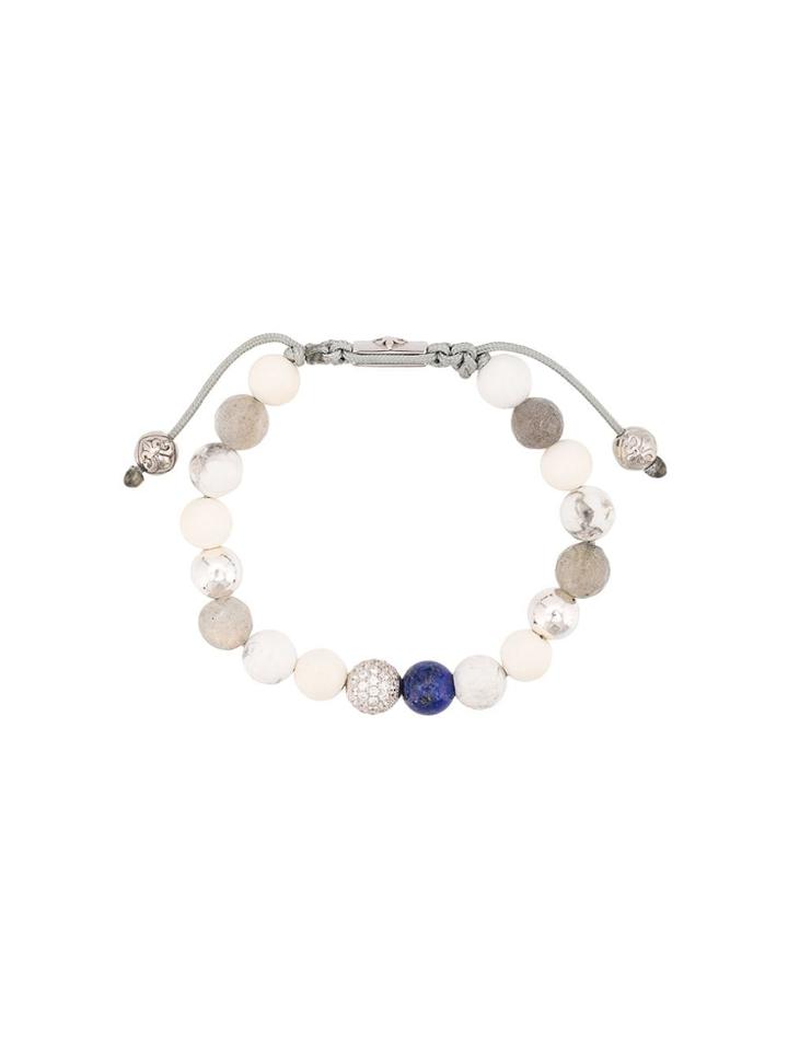 Nialaya Jewelry Faceted Stone Bracelet - Grey