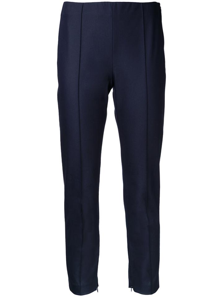 Theory Slim-fit Cropped Trousers - Blue
