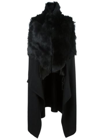 Andrea Ya'aqov Shearling Waistcoat, Women's, Size: Medium, Black, Sheep Skin/shearling/polyester/virgin Wool