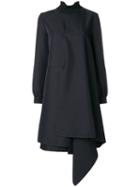 Marni - Panelled Drape Dress - Women - Polyester - 44, Black, Polyester