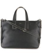 Dkny Contrast Trim Tote, Women's, Black, Leather