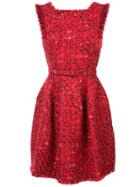 Oscar De La Renta Fringed Dress - Red