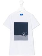 Fay Kids - Striped Print T-shirt - Kids - Cotton - 4 Yrs, White