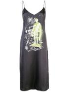 Proenza Schouler Pswl Printed Sketch Shift Dress - Black