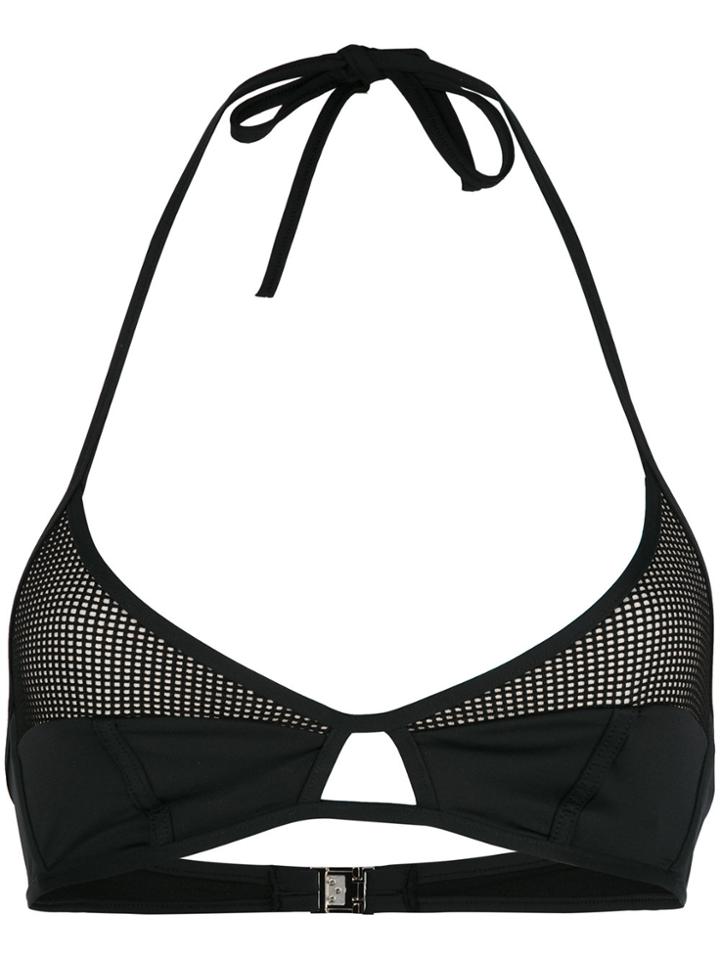 Dsquared2 Mesh Panel Bikini Top - Black