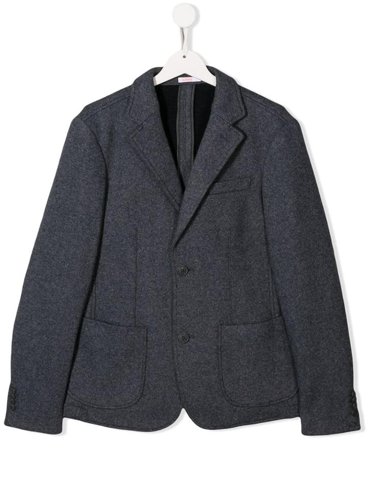 Sun 68 Kids Teen Button Blazer - Grey