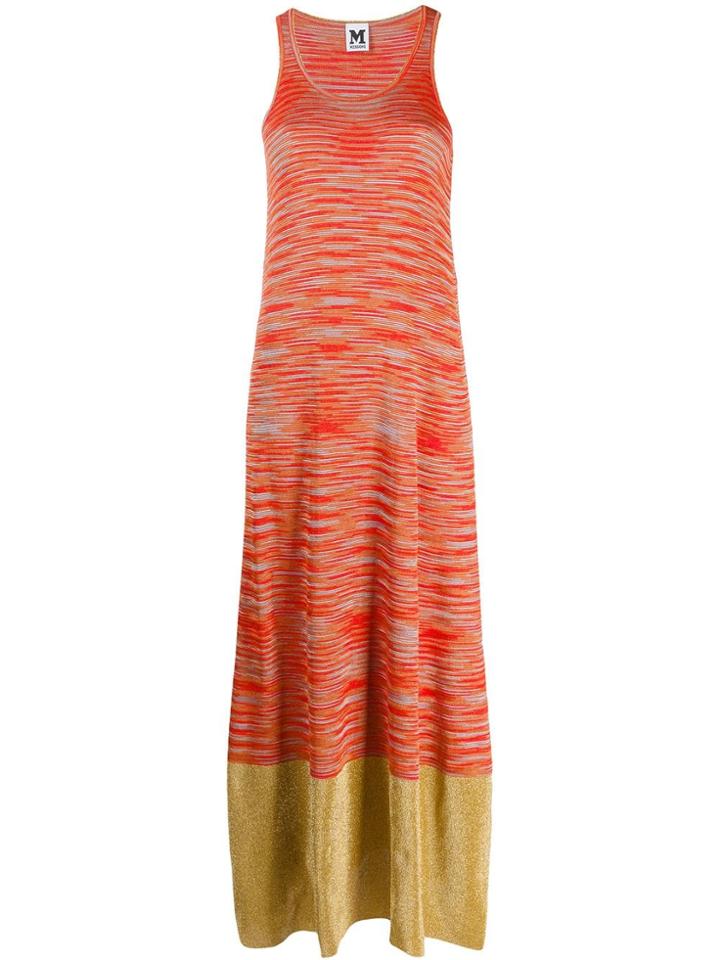 M Missoni Contrasting Hem Maxi Dress - Red