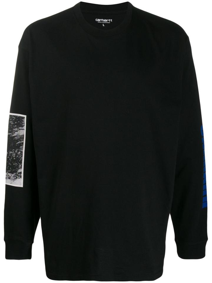 Carhartt Wip Printed Cotton Sweater - Black