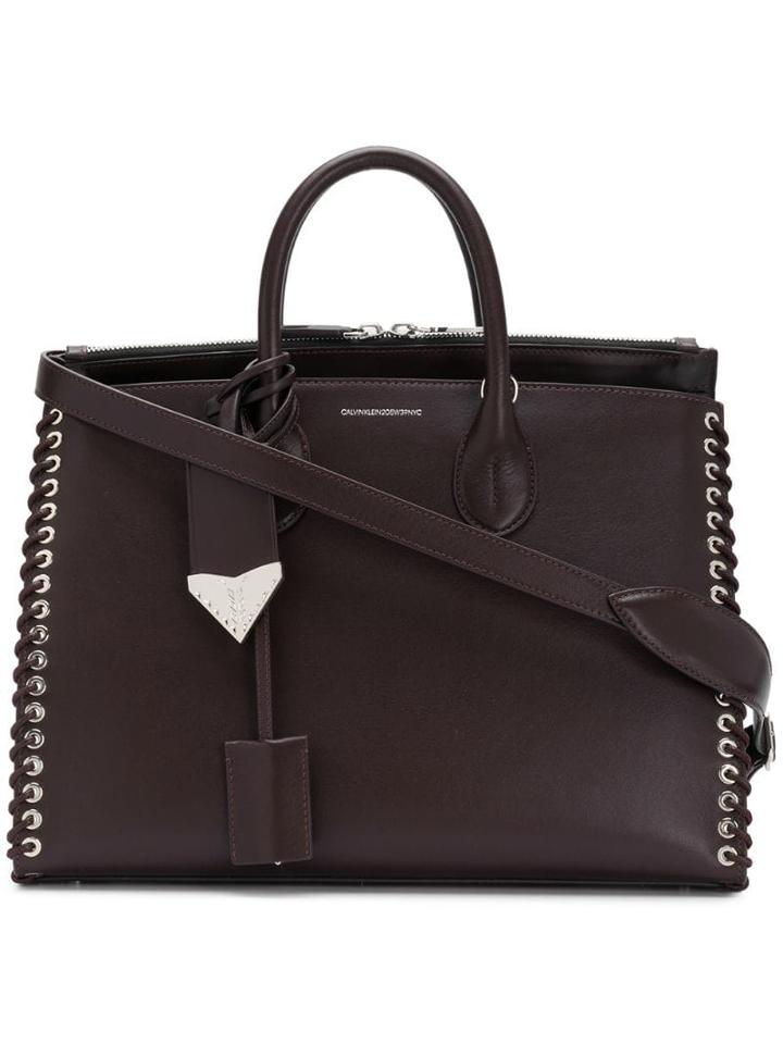 Calvin Klein 205w39nyc Woven Detail Tote - Pink