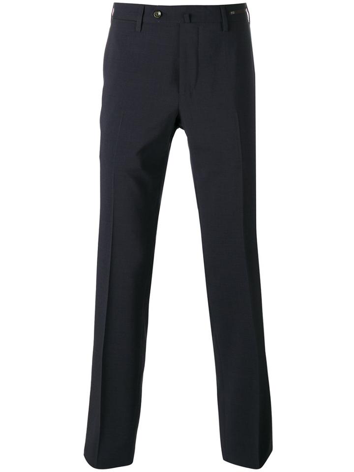 Pt01 Slim Fit Tailored Trousers, Men's, Size: 54, Blue, Polyester/spandex/elastane/virgin Wool