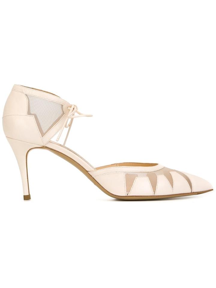 Bionda Castana 'alexa' Geometric Sling Back Pumps